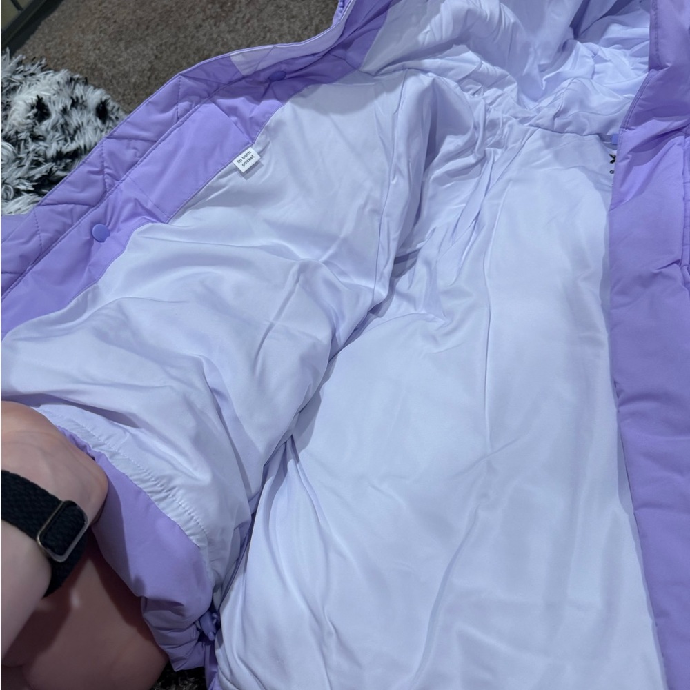 🥞Snow sport short Purple Puffer warm Jacket - Picture 3 of 16